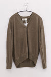 SWAYING 25 Early Autumn Outline Cashmere Cardigan SW-SW25PF1T17C1-LV Green